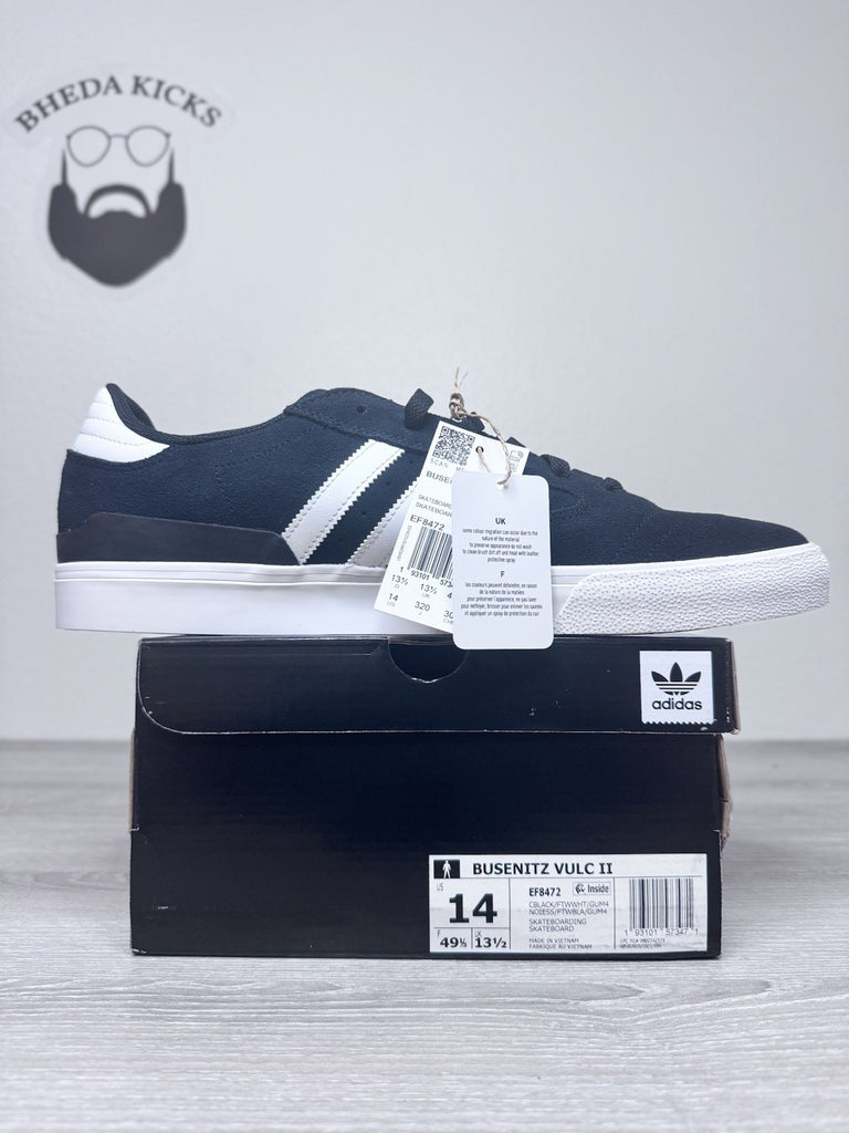 Size 14 - Adidas Busenitz Vulc II Skateboard Shoes Sneakers Black EF8472 NEW DS