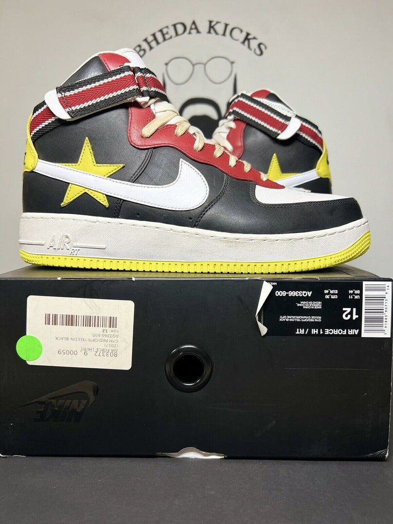 NEW DS Nike Air Force 1 Hi / RT Riccardo Tisci Size 12 Gym Red/Black AQ336600 OG