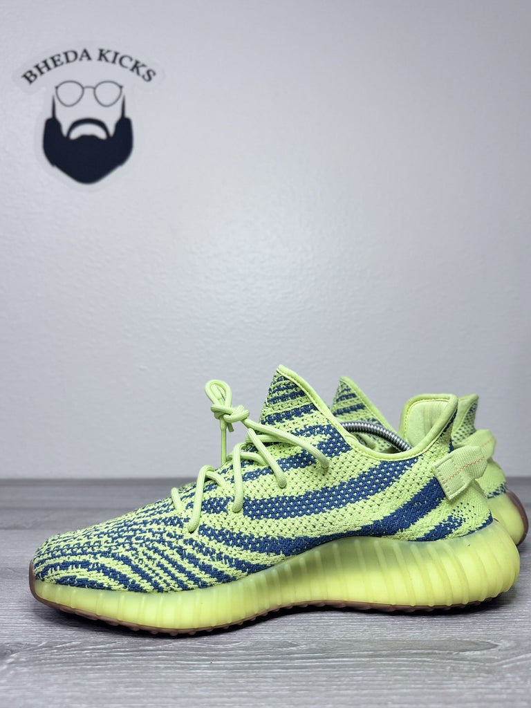 Size 10.5 - Adidas Yeezy Boost 350 V2 Semi Frozen Yellow Green B37572 Men’s