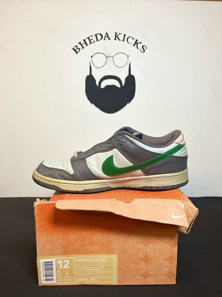 Size 12 - Nike Dunk Low Pro Gray - 624044-033 Preowned OG Vintage Rare Authentic