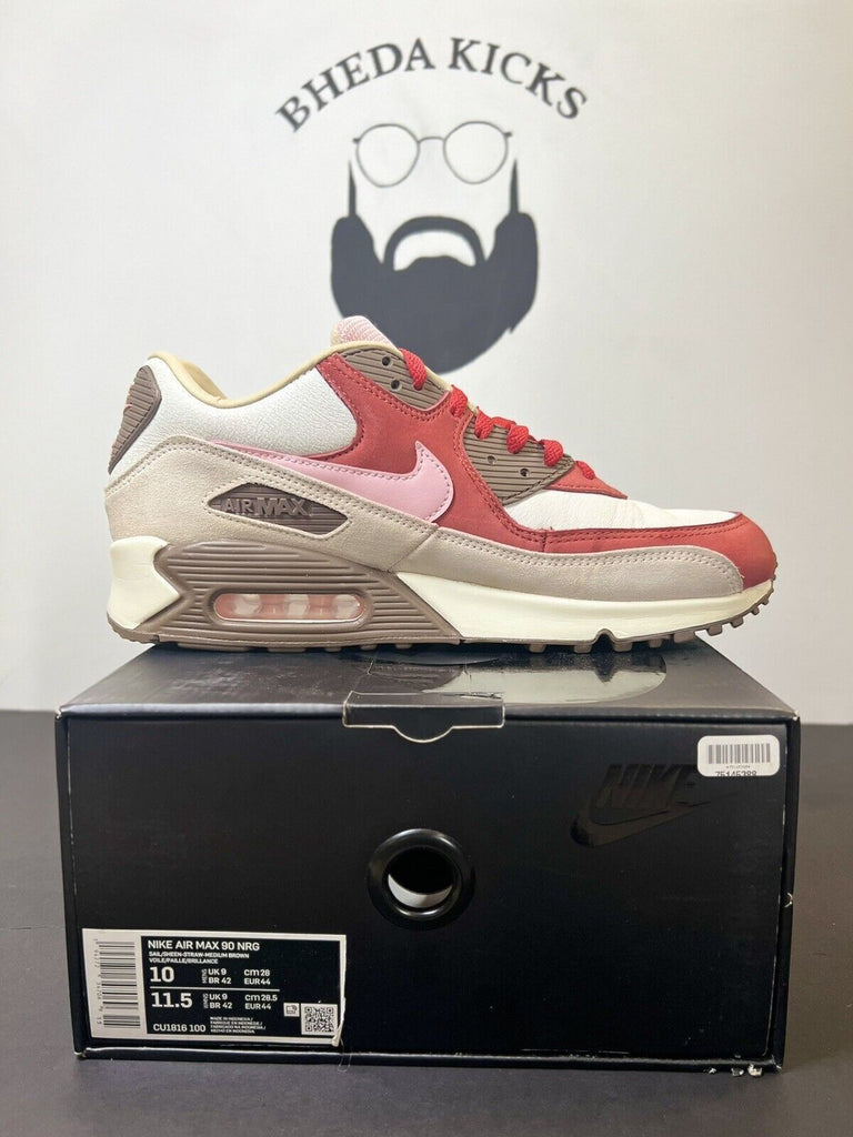 2021 Bacon Nike Air Max 90 NRG Retro CU1816-100 Size 10 Preowned Rare OG Clean