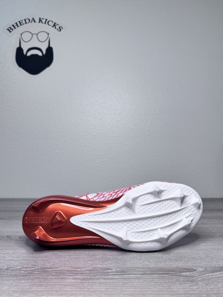 Size 11.5 - Adidas Adizero Electric Orange White Football Cleats IH8570 New