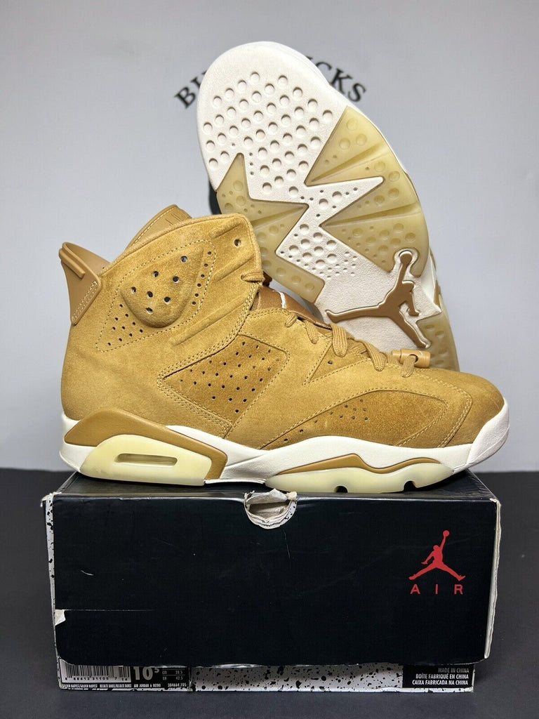 Nike Air Jordan 6 Retro Wheat size 10.5 OG VI 384664-705￼ Og Preowned Rare MJ