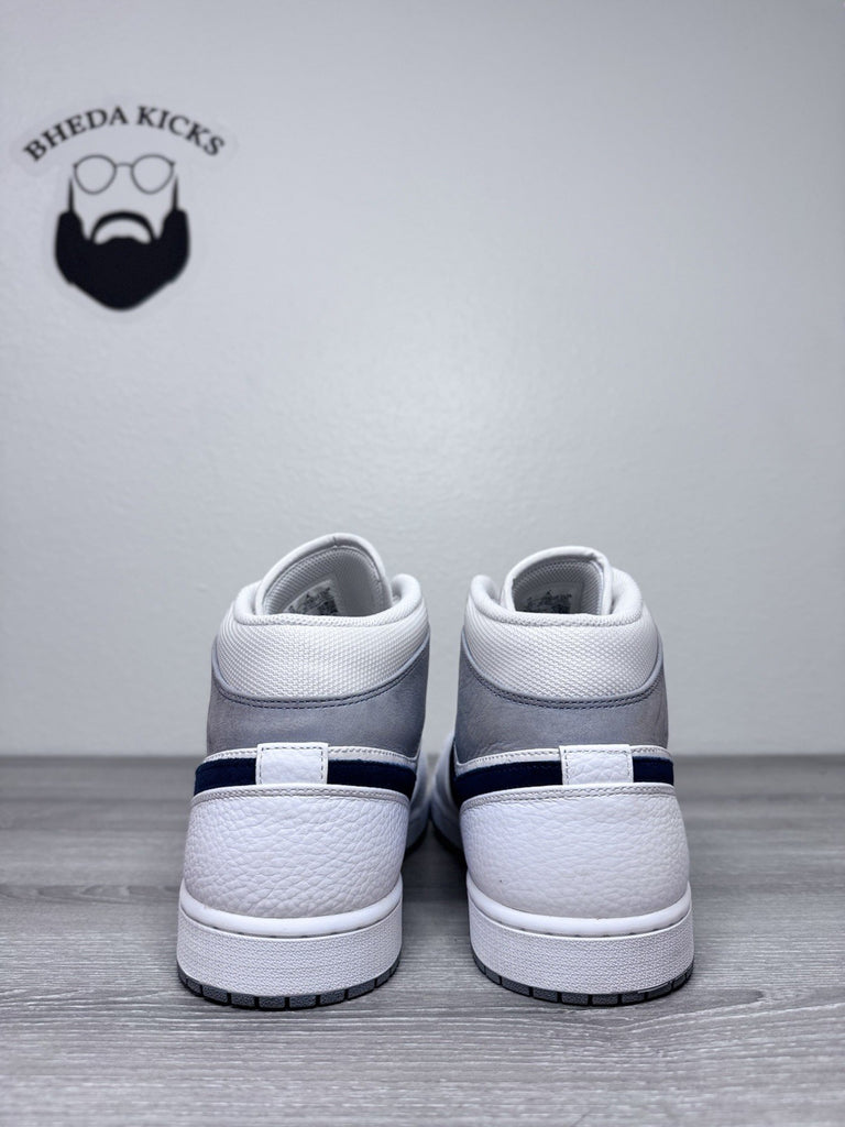 Size 15 - Nike Air Jordan 1 Mid Paris Men's White Midnight Navy DR8038-100