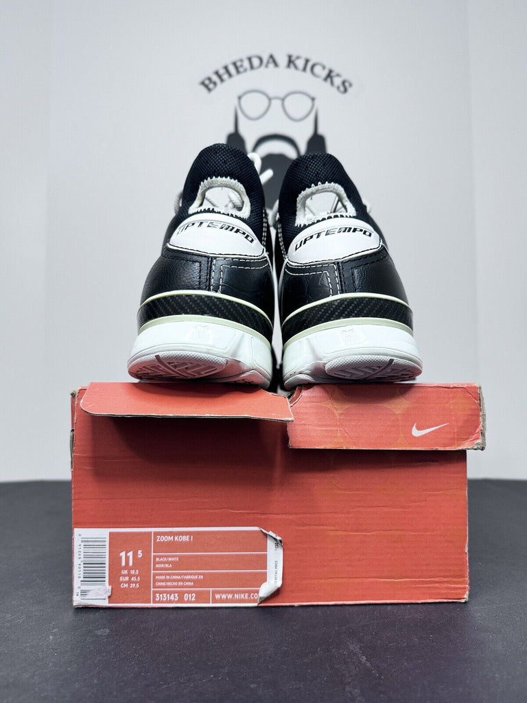 Size 11.5 - Nike Kobe 1 OG Sharpshooter Black White 2006 313143-012 Rare