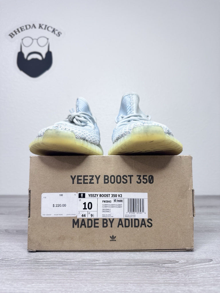 Size 10 - Adidas Yeezy Boost 350 V2 Cloud White Non-Reflective (FW3043)