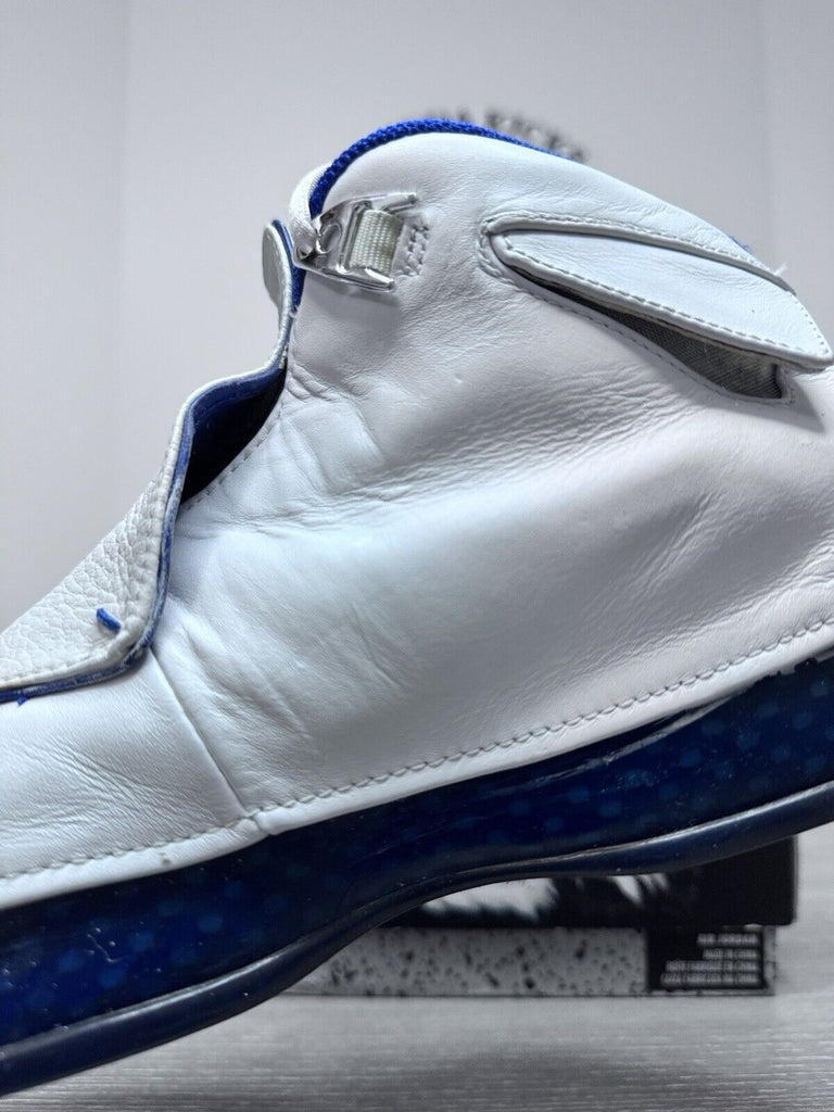 Size 10.5 - Nike Air Jordan 18 OG 'White Sport Royal' Silver 2003 305869-101