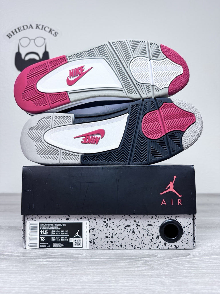 Size 11.5 - Jordan 4 Retro SE Mid What The 4 Mens White CI1184-146 Preowned