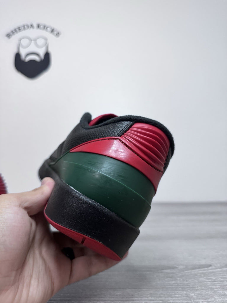 Size 13 - Nike Air Jordan 2 Retro Low Christmas Black Green Red DV9956-006 Men’s