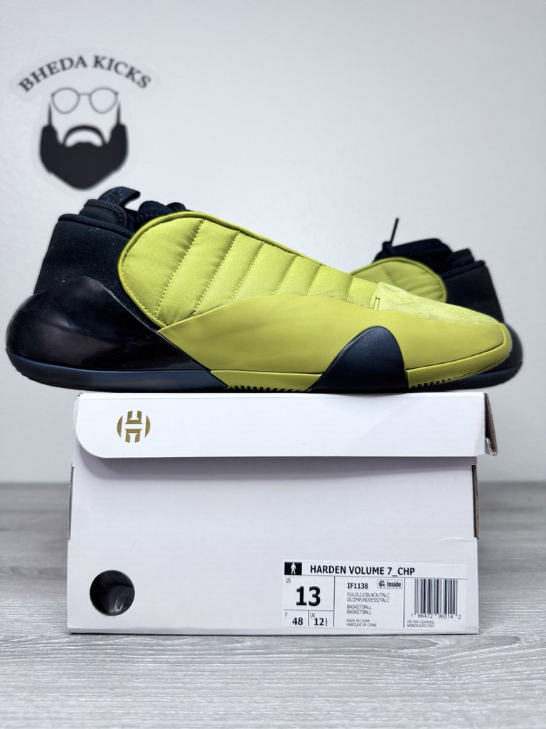 Size 13 -Adidas Harden Vol. 7 Mid Pulse Olive IF1138 Men’s Preowned Authentic