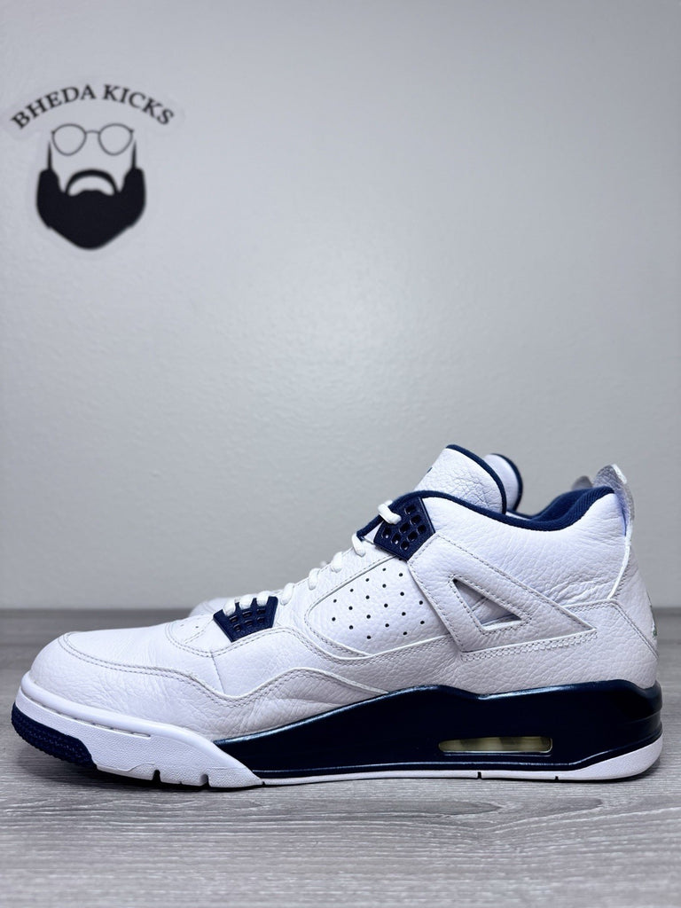 Size 15 - Nike Air Jordan Retro 4 Columbia Legend Blue White Midnight Navy 2015