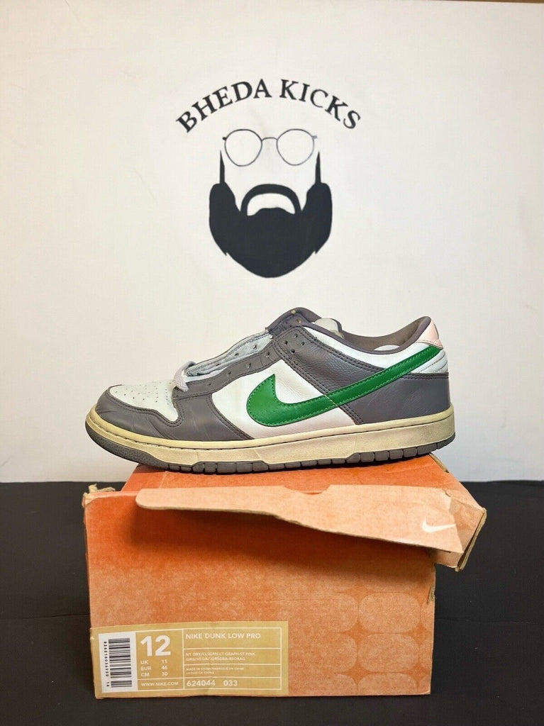 Size 12 - Nike Dunk Low Pro Gray - 624044-033 Preowned OG Vintage Rare Authentic