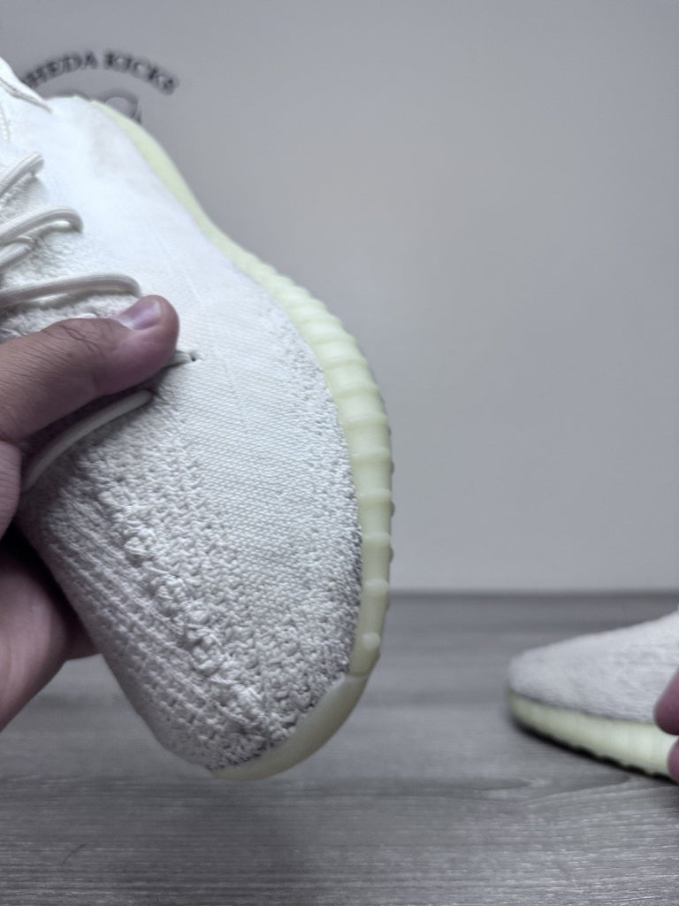 Size 12 - Adidas Yeezy 350 Boost V2 Cream Triple White 2017 CP9366 Preowned