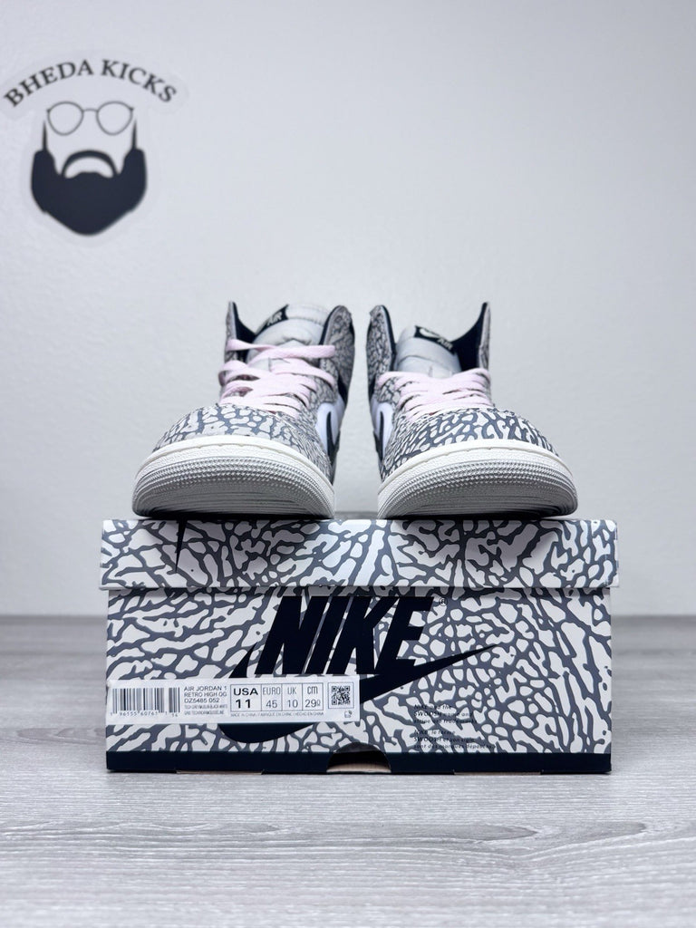 Size 11 - Nike Air Jordan 1 Retro High White Cement DZ5485-052 Tech Grey