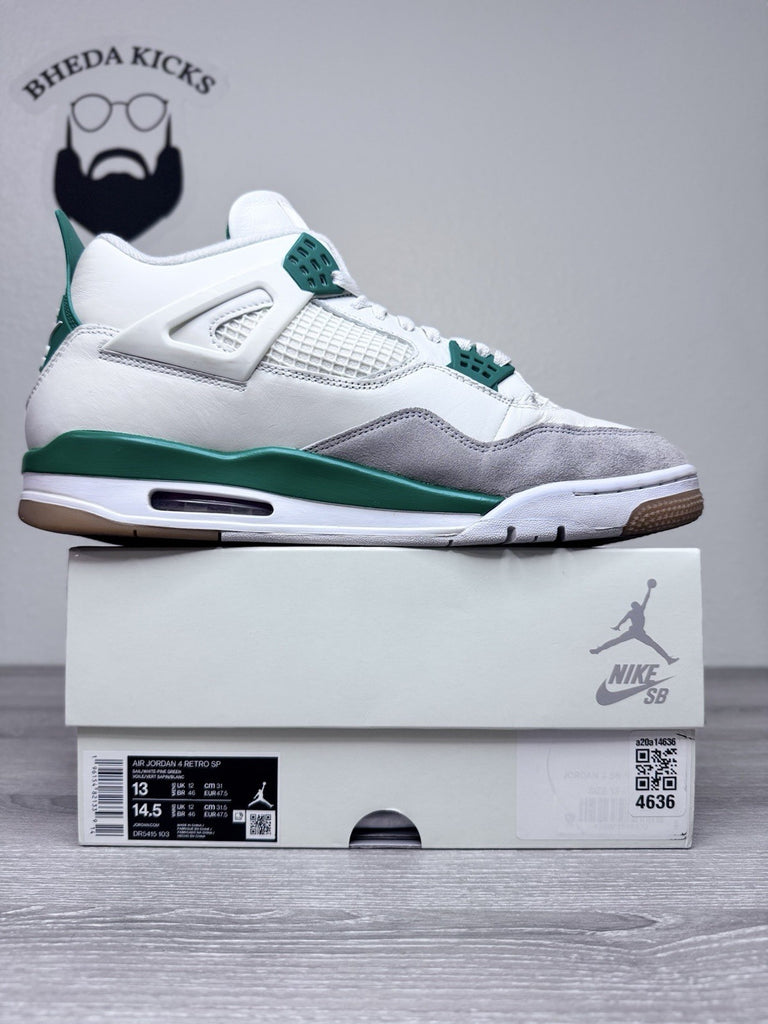 Size 13 - Nike Air Jordan 4 Retro SB Pine Green Sail (2023) DR5415-103