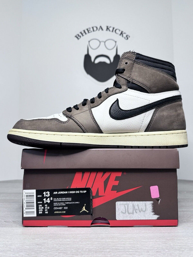 Size 13 - Jordan 1 Retro OG x Travis Scott High Mocha CD4487-100 Preowned