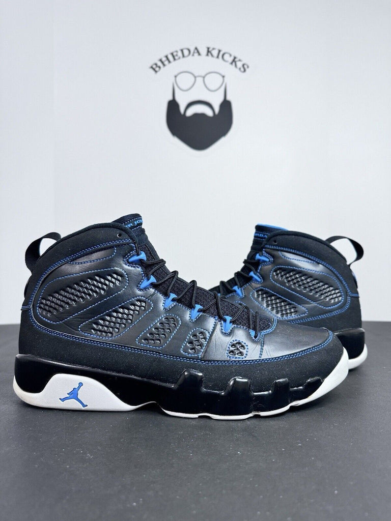 Nike Mens Air Jordan 9 302370-007 Photo Blue Black Preowned Men’s Size 13