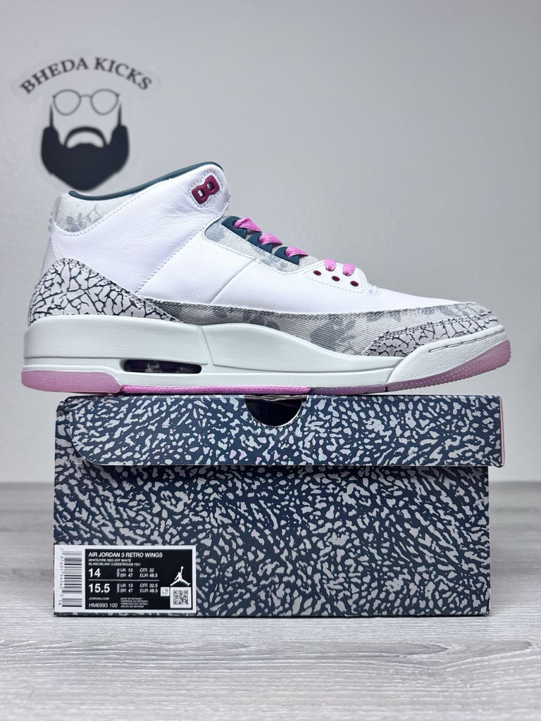 Size 14 - Nike Air Jordan 3 Retro 'Wings' [HM6993-100] Men's Preowned Rare