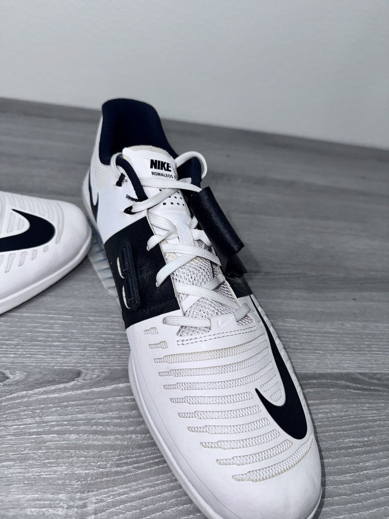 Size 15 - Nike Romaleos 3 Crossfit Weightlifting Shoes 852933-101 White Black