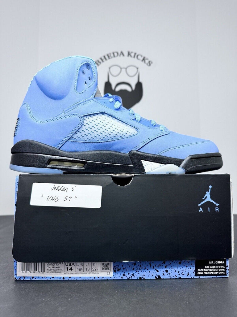 NEW DS Nike Air Jordan 5 Retro SE UNC University Blue DV1310-401 Men’s Size 14