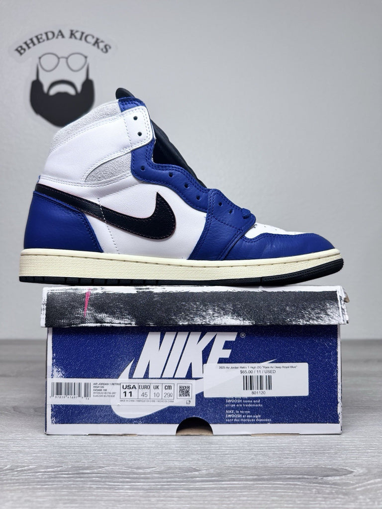 Size 11 - Air Jordan 1 Retro OG High Rare Air Deep Royal Blue DZ5485-100