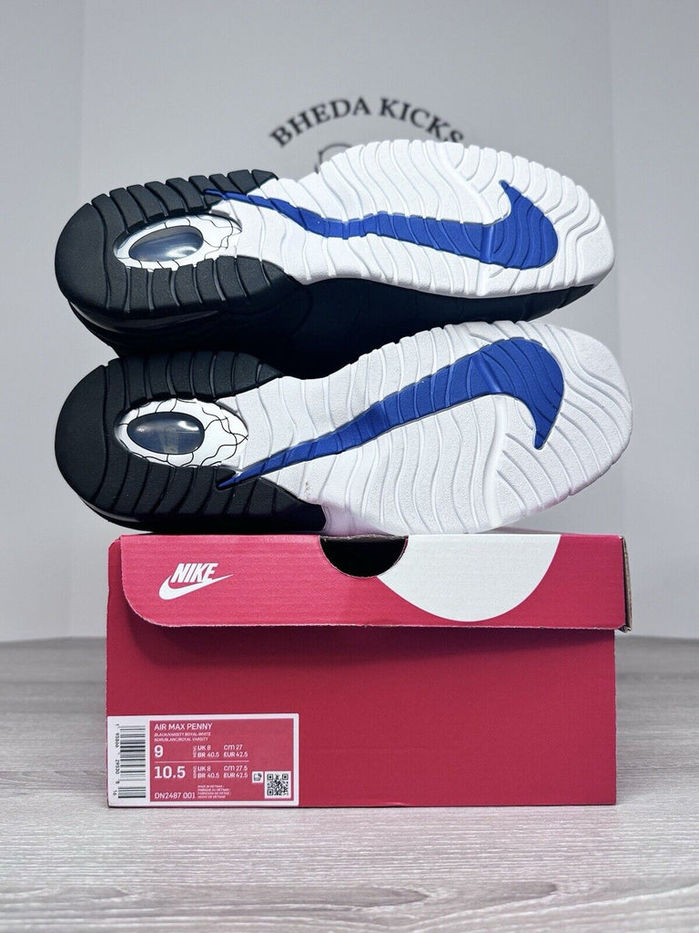 Size 9 - Nike Air Max Penny 1 Orlando Black Varsity Royal DN2487-001 Preowned