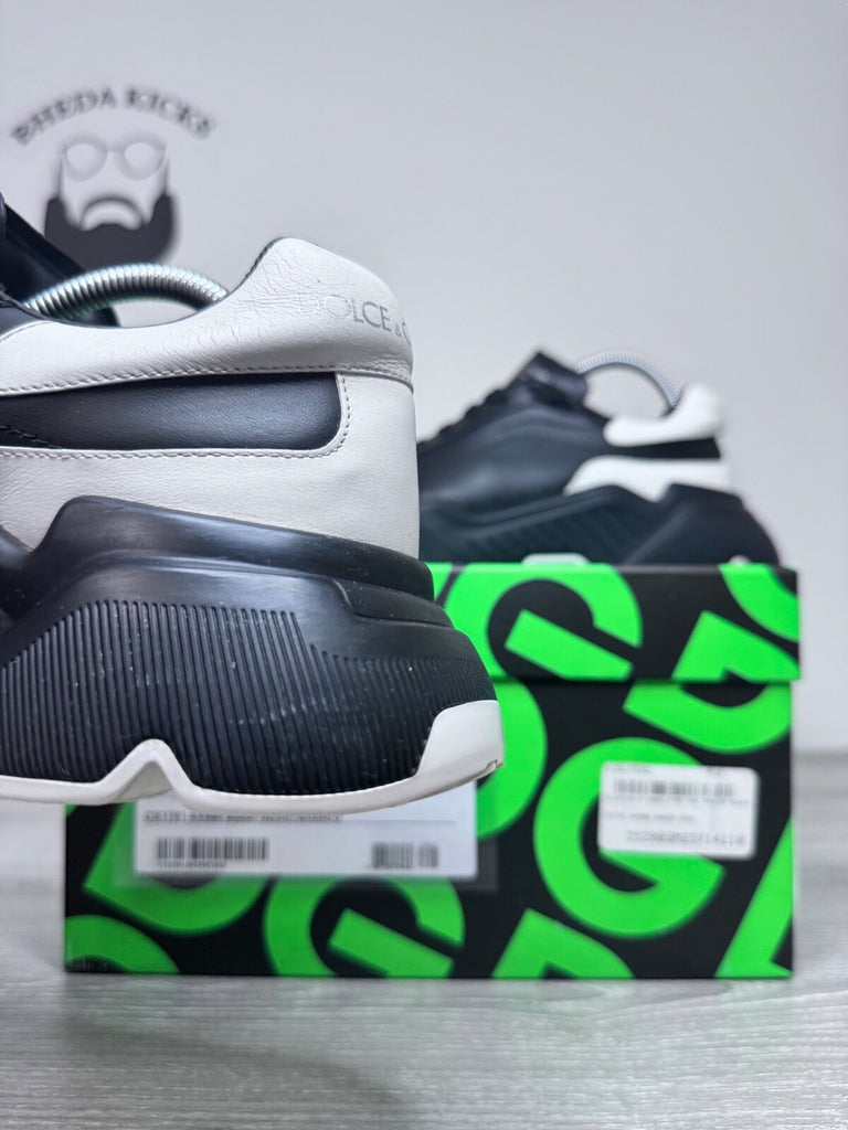 Size 43EU/10 US - Dolce & Gabbana Daymaster Black White Men’s Preowned Authentic