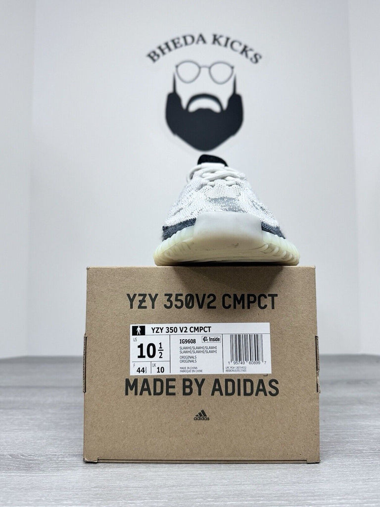 Size 10.5 - adidas Yeezy Boost 350 V2 CMPCT Panda IG9608 Preowned Authentic