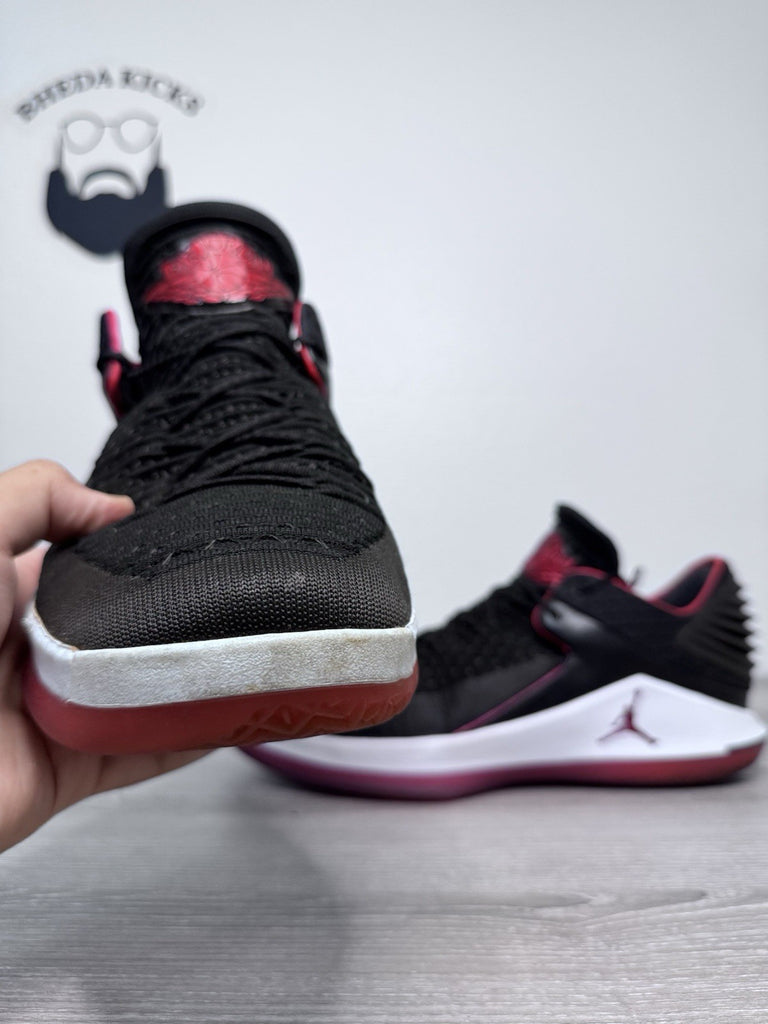 Size 14 - Nike Air Jordan XXXII 32 Low Banned Black Red Bred AA1256-001