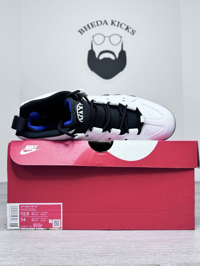 Size 12.5 - Nike Air Max2 CB '94 White Black Old Royal DD8557-100 NEW DS