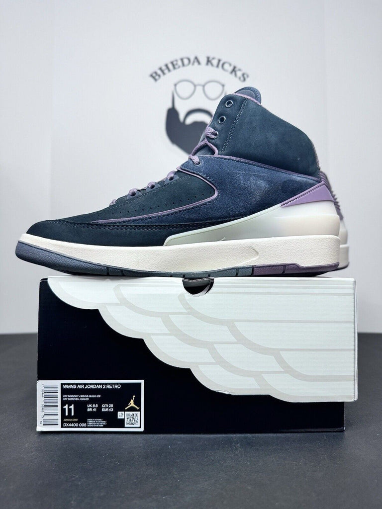 Nike Women Air Jordan 2 Retro Off Noir Sky K Mauve DX4400-005 Size 11W/9.5M