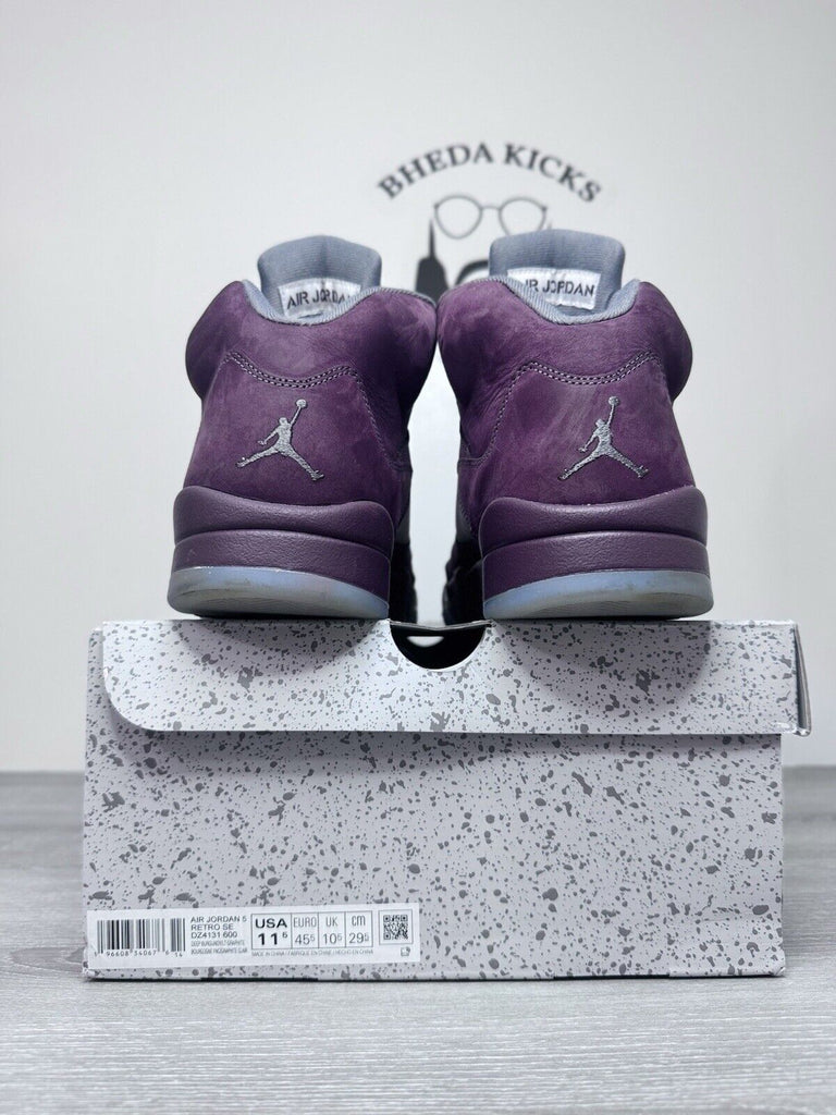 Size 11.5 - Air Jordan 5 Retro SE 2023 Burgundy Preowned DZ4131-600 Authentic