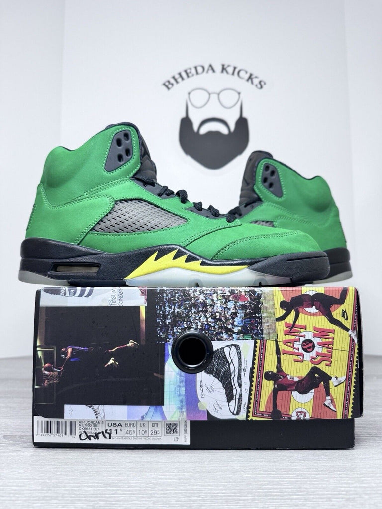 Size 11.5 - Jordan 5 Retro SE Oregon CK6631-307 Preowned Authentic