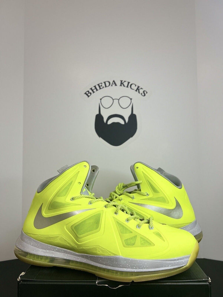 Nike LeBron 10 Volt 541100-700 Preowned Authentic Og Rare Sneakers Men’s Size 14