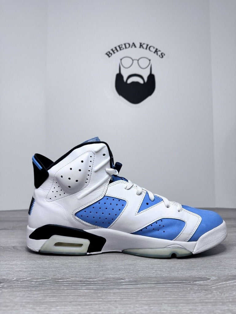 Size 15 - Nike Air Jordan 6 Retro UNC Men’s CT8529-410 Blue White Preowned