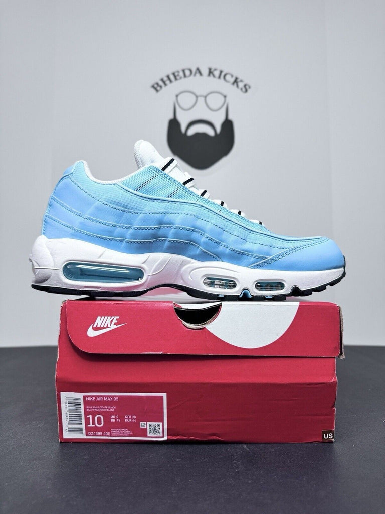 Nike Air Max 95 Blue Chill University UNC White DZ4395-400 Men's Size 10