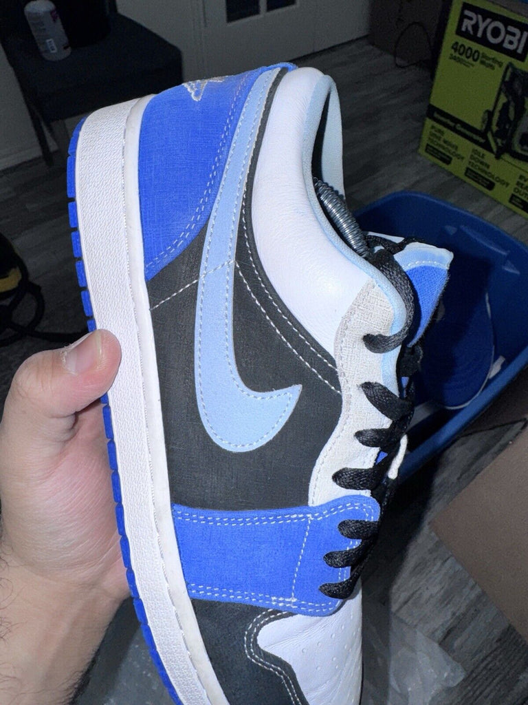 Size 11.5 - Air Jordan 1 SE Low Racer Blue Preowned Authentic DH0206-400