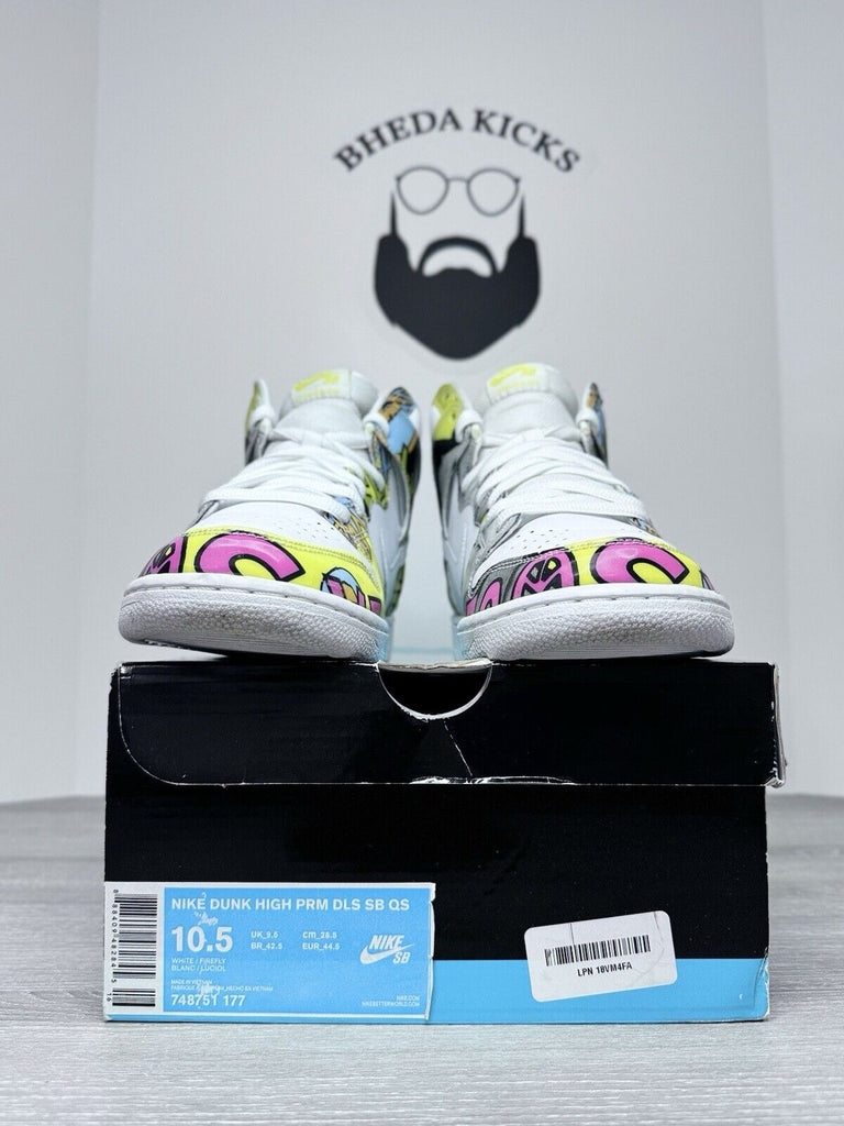 Size 10.5 - Nike Dunk PRM DLS SB QS High De La Soul Preowned 748751-177