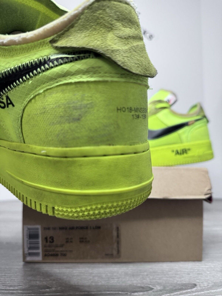 Nike Off-White x Air Force 1 Low Volt Size 13 AO4606-700 Preowned Authentic