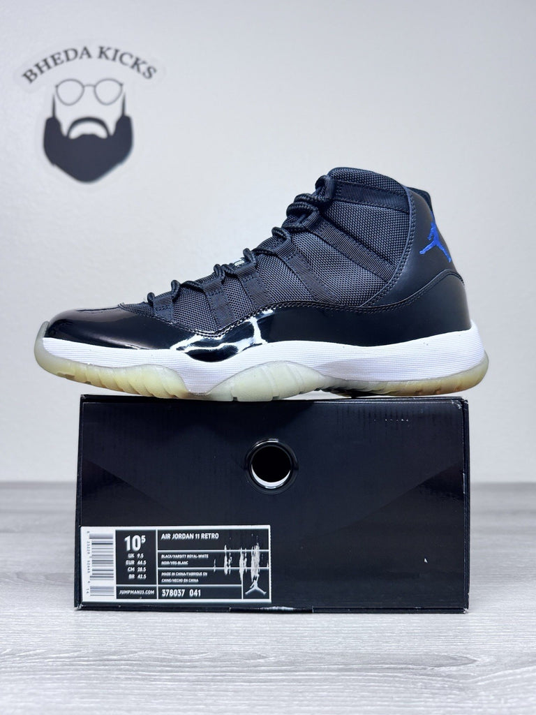 Size 10.5 - Nike Air Jordan 11 Retro Space Jam 2009 Black 378037-041 Brand New