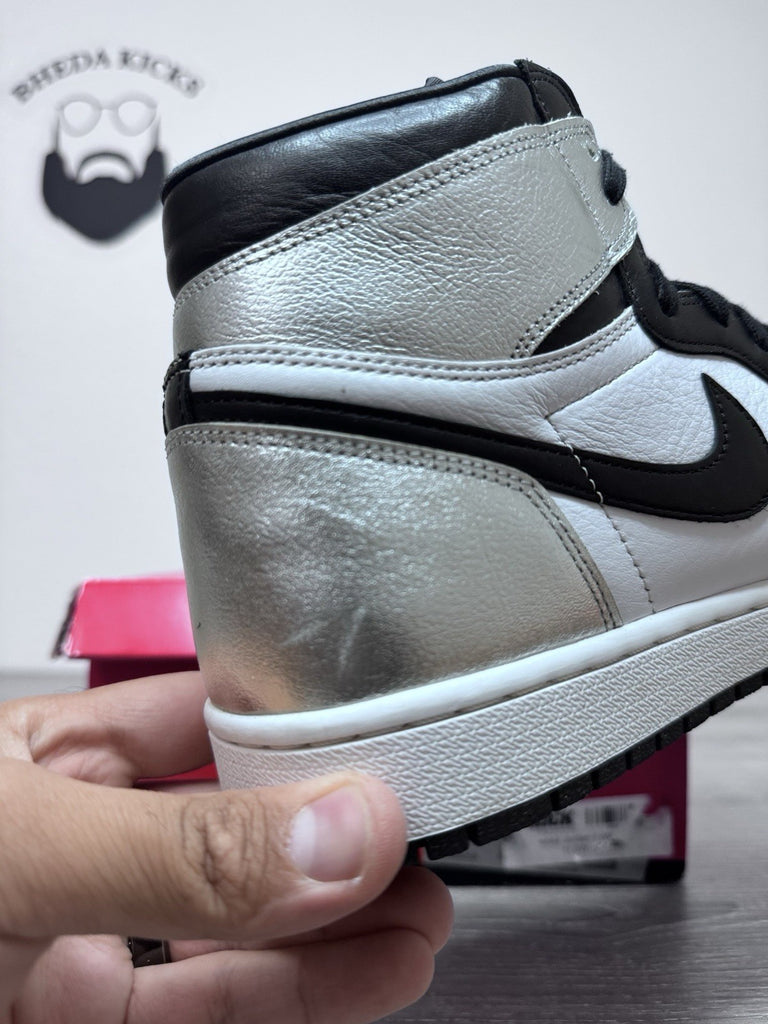 Size 11.5W/10M - Jordan 1 High Retro Silver Toe CD0461-001 Preowned