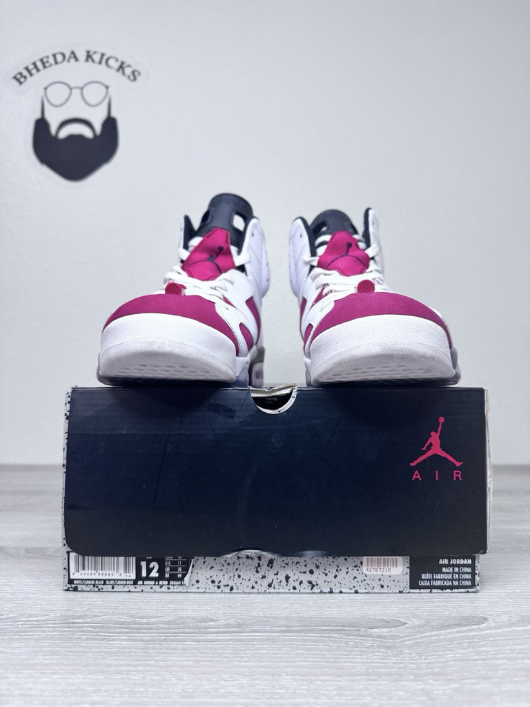 Size 12 - Air Jordan 6 Retro 2014 Carmine 384664-160 Preowned Authentic