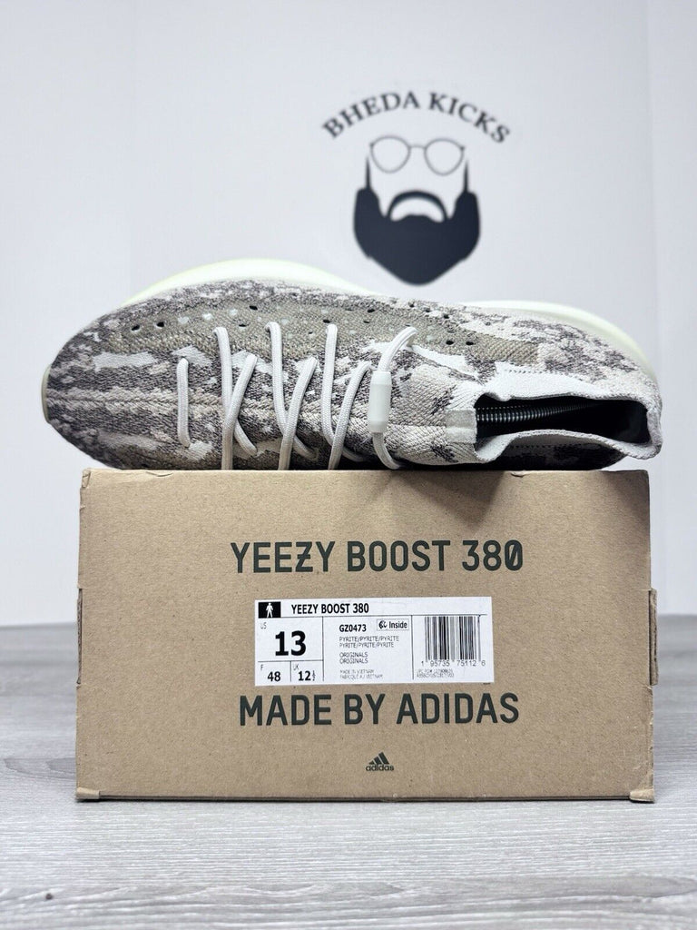 Size 13 - Adidas Yeezy Boost 380 Pyrite GZ0473 Preowned Authentic