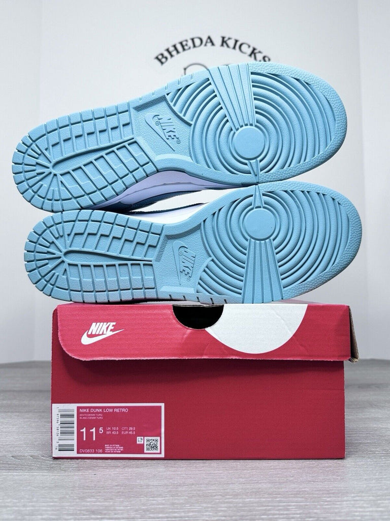 Size 11.5 - Nike Dunk Low Denim Turquoise DV0833-106 Authentic NEW DS