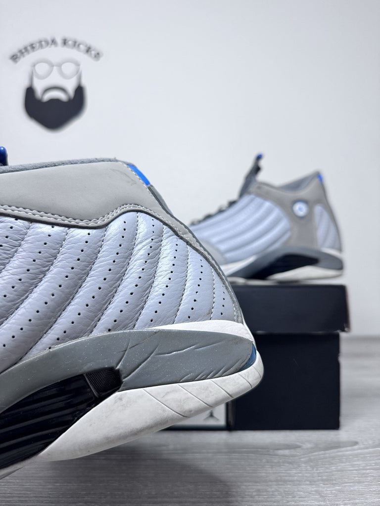 Size 11 - Nike Air Jordan 14 Retro Wolf Gray [487471-004] Preowned Authentic