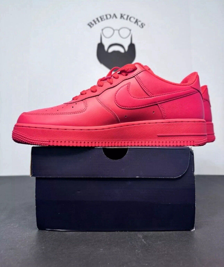 Nike Air Force 1 Low Triple Red CW6999-600 Men's Sneaker University Red Size 11