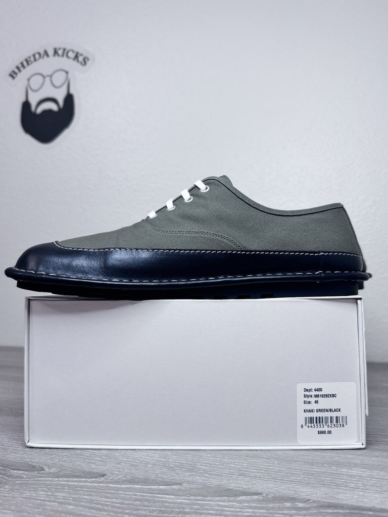 Size 45 EU - LOEWE Bay Lace-Up Khaki Green Black (Size 12 US) Worn Once Rare