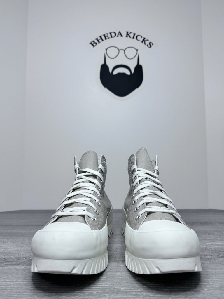 Size 9.5 Men Converse Chuck Taylor Lugged 2.0 Platform Hi  Beige Canvas A05098C