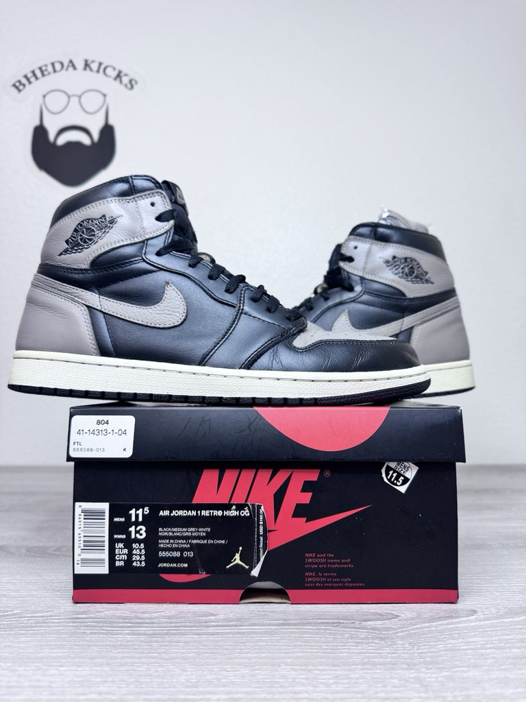 Size 11.5 - Nike Air Jordan 1 Retro High OG Shadow 2018 (555088-013) Preowned
