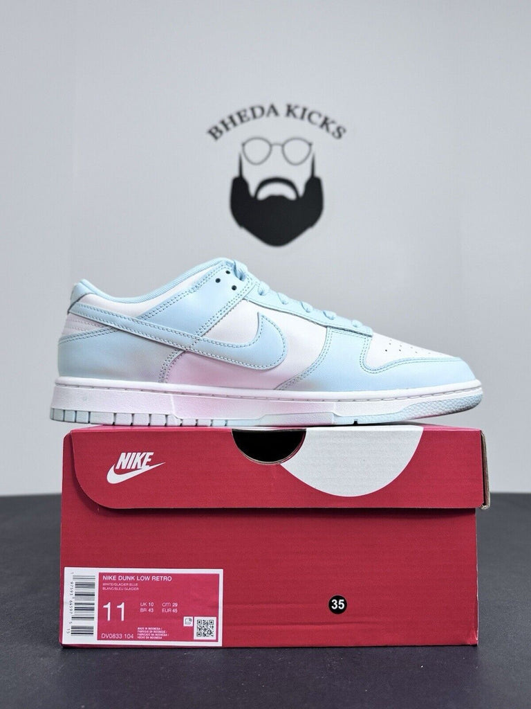 NEW DS Nike Dunk Low White Glacier Blue DV0833-104 Men's Shoes Men’s Size 11